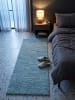 KADIMA DESIGN Teppich Hochflor Shaggy Waschbar Einfarbig SALZACH Strapazierfähig in Blau