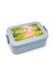 Mr. & Mrs. Panda Lunch Box Axolotl Tanzen Design ohne Spruch in Blau Pastell