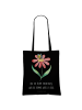 Mr. & Mrs. Panda Tragetasche Hummel Blume mit Spruch in Schwarz