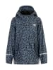 Schmuddelwedda Mädchen Regenjacke in Blau Grau Schwarz Leo