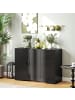 HOMCOM Sideboard-105L x 40B x 76H cm-Schwarz