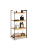 relaxdays Bambusregal in Natur - (B)50,5 x (H)97 x (T)27 cm