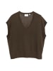 comma Strickpullover in schoko - 0001