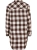 Urban Classics Urban Classics Damen Ladies Oversized Check Flannel Shirt Dress in pink/brown