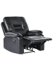Beliani Fernsehsessel BERGEN in Schwarz - (W) 90 x (H) 101 x (L) 72 cm
