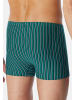 Schiesser Retro Short / Pant 95/5 Essentials in Blau / grün