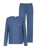 Mey Komfortabler Pyjama mit weitem Bein und Punkte-Muster in Midnight Dust