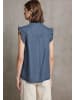 Street One Halbarmbluse in medium blue soft washed