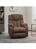 HOMCOM Fernsehsessel mit Aufstehhilfe-92L x 95B x 107H cm-Braun