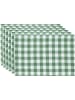 REDBEST Baumwolle Tischset 6er-Pack Nashville in grün