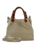 Florence Florence Handtasche, Umhängetasche Leder taupe, beige ca. 31cm