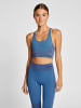 Hummel Hummel Top Hmlclea Yoga Damen Dehnbarem Atmungsaktiv Schnelltrocknend Nahtlosen in RIVIERA/INSIGNIA BLUE MELANGE