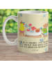 Mr. & Mrs. Panda Becher Ostern Frühstück mit Spruch in Blumig