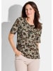 GOLDNER Shirt Shirt in beige / braun / gemustert