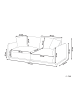 Beliani 3-tlg 3-Sitzer Sofa JUBEK in Beige