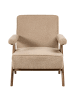 Beliani Sessel EVJE in Beige/Braun - (W) 70 x (H) 81 x (L) 72 cm