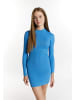 myMo Damen Strickkleid Mini in Himmelblau