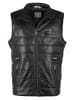JCC Lederweste 3102179 in schwarz