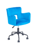 Beliani Bürostuhl SANILAC II in Blau - (W) 62 x (H) 71 x (L) 62 cm