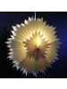 MARELIDA LED Papierstern EISBLUME Weihnachtsstern beleuchtet D: 60cm in weiß