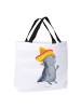 Mr. & Mrs. Panda Shopper Axolotl Tequila ohne Spruch in Weiß