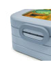 Mr. & Mrs. Panda Snack Box Hahn Korn Design ohne Spruch in Blau Pastell