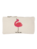 Mr. & Mrs. Panda Federtasche Flamingo Stolz ohne Spruch in Weiß