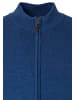 Redmond Strickjacke Basic in Dunkelgrau / blau