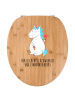 Mr. & Mrs. Panda Toilettendeckel Einhorn Baby mit Spruch in Braun