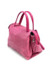 Florence Florence Handtasche Leder fuchsia, pink ca. 30cm