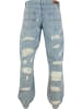 Urban Classics Jeans in new light blue heavy destroyed washed