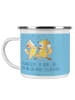 Mr. & Mrs. Panda kaffeebecher emaille 45. Hochzeitstag Messingho... in Sky Blue