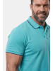 Men Plus Poloshirt in helles türkis