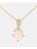Diamant L'éternel Halskette mit Anhänger aus 375 Gelbgold mit Diamant mit Opal