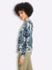 Heine Druckstrickjacke in sand-rauchblau-bedruckt