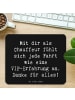 Mr. & Mrs. Panda Mousepad Spruch VIP Chauffeur mit Spruch in Schwarz