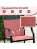 COSTWAY 2er Set Gartenstühle in Rot