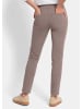 GOLDNER Kurzgröße:  Lange Schlupfhose BELLA in taupe