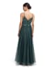 Vera Mont Abendkleid mit Stickerei in Dusty Slate