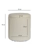 FineBuy Hocker und Sitzsäcke in Beige / Stoff / 40x40x45