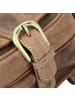 Greenburry Vintage Umhängetasche Leder 16 cm in brown