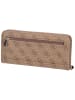 Guess Geldbörse Laurel II Slg Large Zip Around in Latte Logo