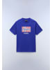Napapijri T-Shirt "S-Drapeau Ss" in Blau