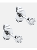 Diamant L'éternel Ohrringe aus 375 Weißgold mit 0.08 Karat Diamant