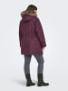 ONLY Carmakoma Langer Parka in Mauve Wine
