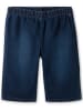 sheego Jeansbermudas in dark blue denim