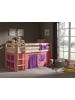 58 aufm Kessel KINDERBETT Karolina 210x114x106 Massivholz Natur Textilset Bella