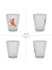 Mr. & Mrs. Panda Schnapsglas Fuchs Gitarre ohne Spruch in Transparent