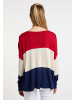 DreiMaster Maritim Damen Strickpullover in Rot Mehrfarbig