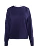 usha BLACK LABEL Damen Strickpullover in Marine Weiss